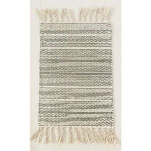 Set of 4 Placemats Woven Grey White Silver Neutral Boho Holiday Artist Accents